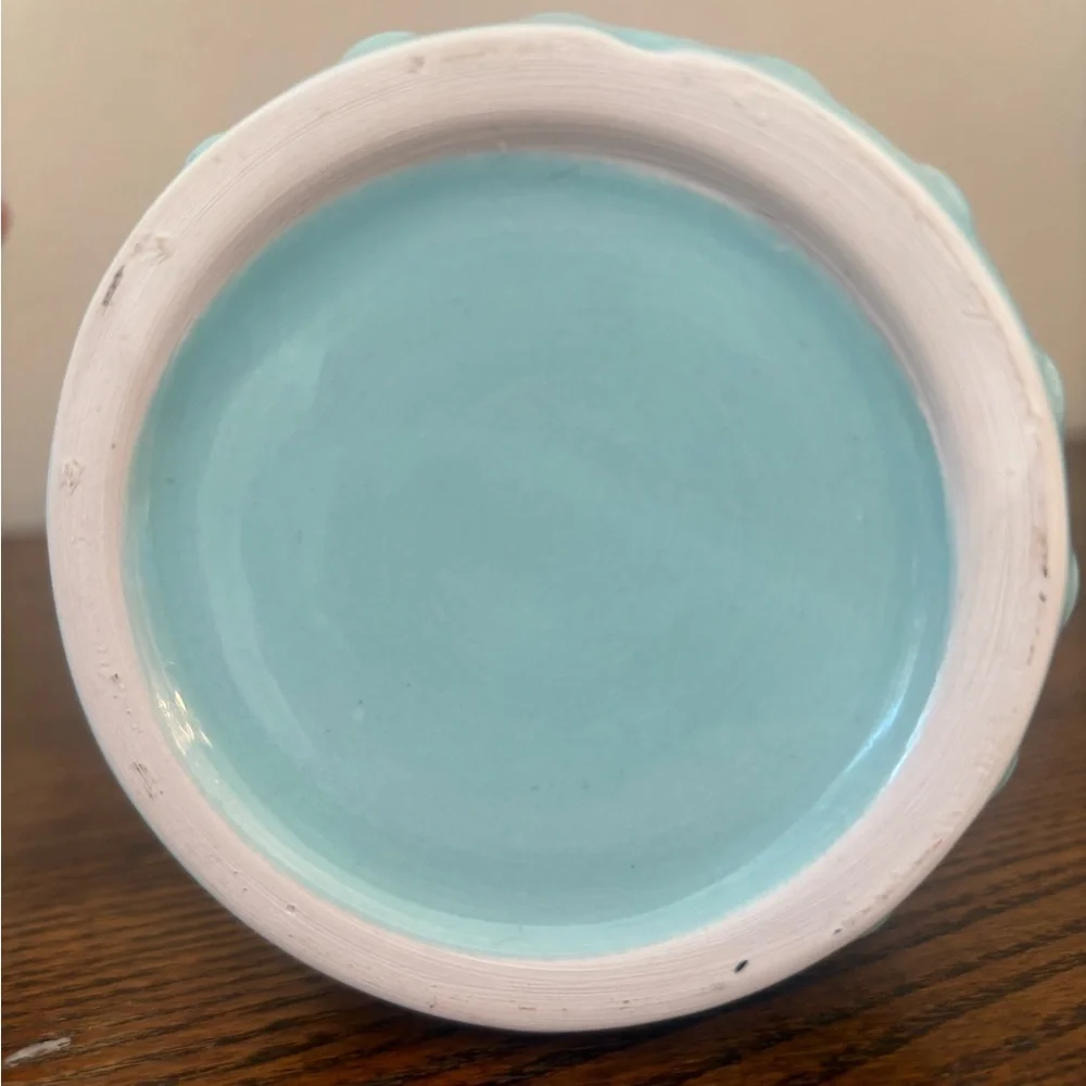 Blue Textured Ceramic Vase